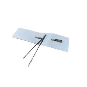 Kör Uçlu Saraç iğnesi, Deri Dikiş İğnesi 2 Adet Deri El Aleti 1mm x 6cm