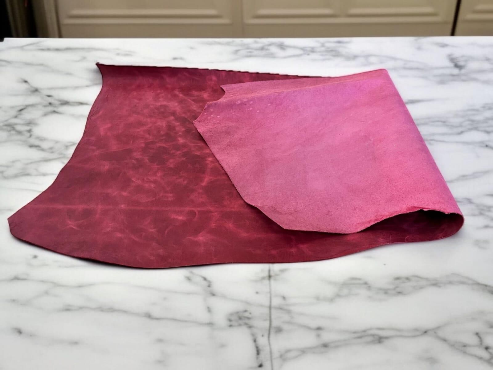 TİANA Vişne Çürüğü Efekt Panel Kesim Crazy Deri 08-1 mm Arası