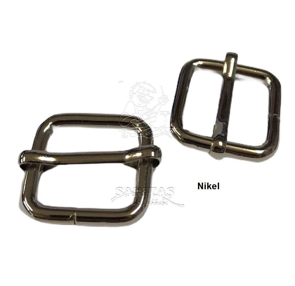 Ayar Tokası 3 cm 2 Adet (Leathercraft, Deri Hobi) Nikel