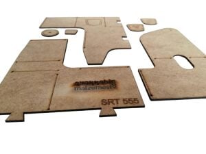 Cüzdanlı Telefon Kılıfı SRT555 MDF Şablonu Deri El Aletleri