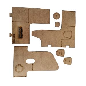 Cüzdanlı Telefon Kılıfı SRT555 MDF Şablonu Deri El Aletleri