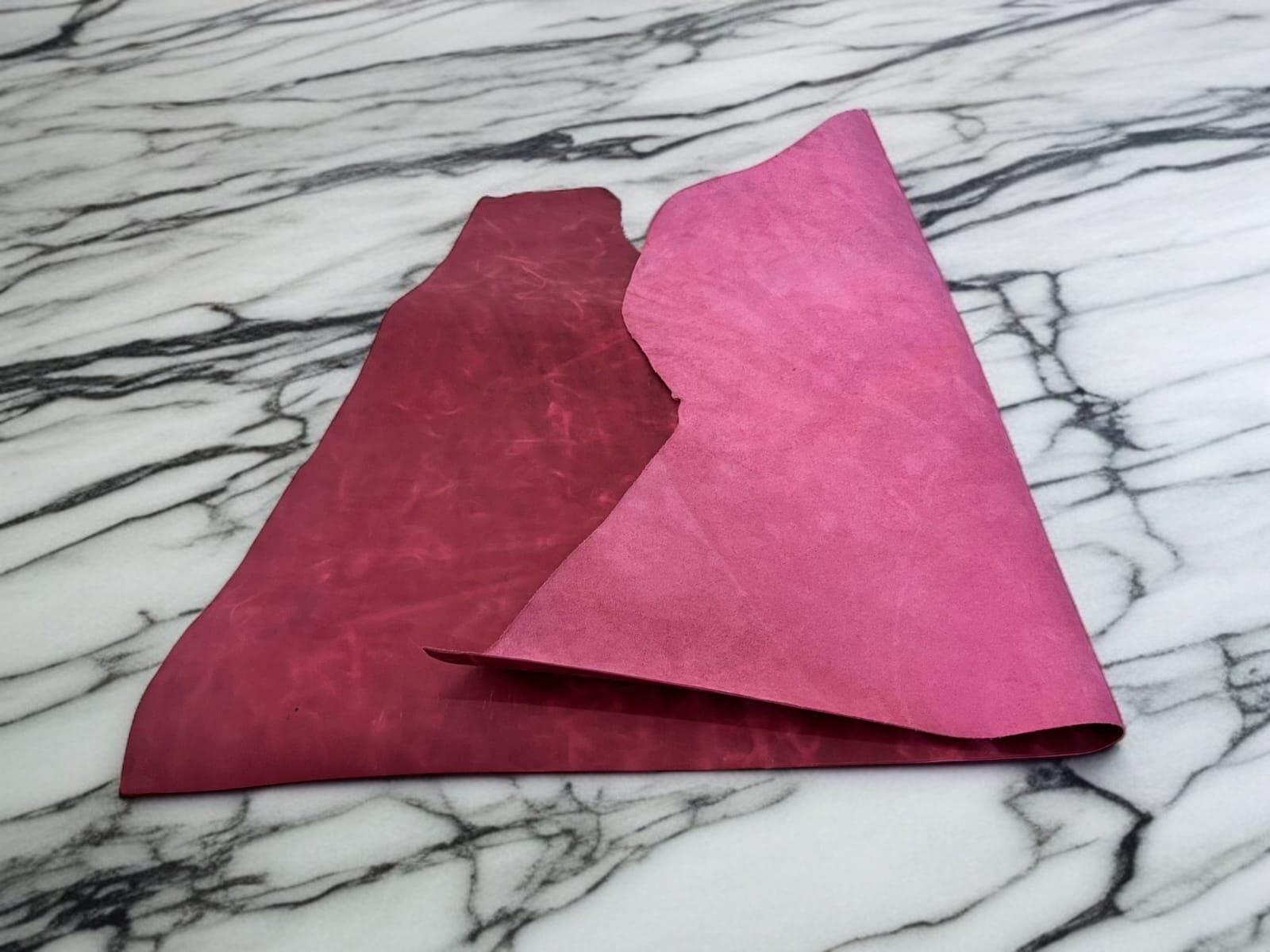 TİANA Vişne Çürüğü Efekt Panel Kesim Crazy Deri 08-1 mm Arası