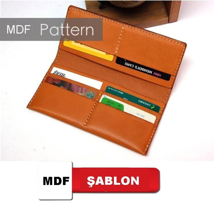 SRT135 Uzun Cüzdan MDF Şablon Deri El Aletleri