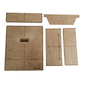 SRT135 Uzun Cüzdan MDF Şablon Deri El Aletleri