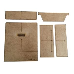 SRT135 Uzun Cüzdan MDF Şablon Deri El Aletleri