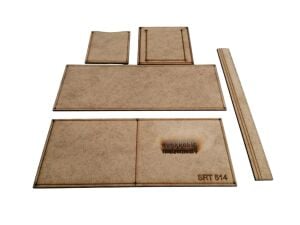 Srt 514 Erkek Cüzdan A4 MDF Şablon Deri El Aletleri