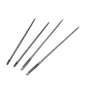Saraç iğnesi, Deri Dikiş İğnesi Sivri Uç 2 Adet Deri El Aleti 1,5mm x 9,5cm