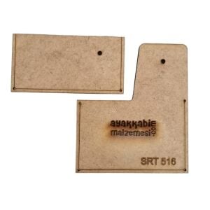 Srt 516 Çift Kapaklı Kartlık A4 MDF Şablon Deri El Aletleri