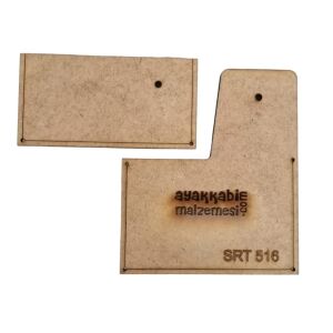 Srt 516 Çift Kapaklı Kartlık A4 MDF Şablon Deri El Aletleri