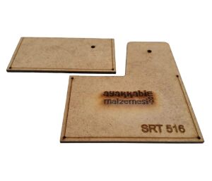 Srt 516 Çift Kapaklı Kartlık A4 MDF Şablon Deri El Aletleri