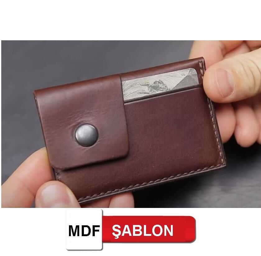 Srt 516 Çift Kapaklı Kartlık A4 MDF Şablon Deri El Aletleri