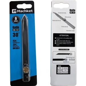 Machket‑103 9 mm Kilitli Metal Maket Bıçağı – Dayanıklı & Güvenli Kesim Aracı