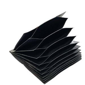 Dikey Akordiyon Plastik Kartlık Siyah, Deri Hobi Kartlık Cüzdan Yapımına Uygun