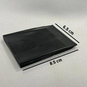 Dikey Akordiyon Plastik Kartlık Siyah, Deri Hobi Kartlık Cüzdan Yapımına Uygun