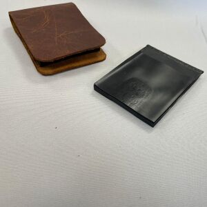 Dikey Akordiyon Plastik Kartlık Siyah, Deri Hobi Kartlık Cüzdan Yapımına Uygun