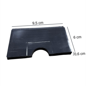 Yatay Akordiyon Plastik Kartlık Siyah, Deri Hobi Kartlık Cüzdan Yapımına Uygun