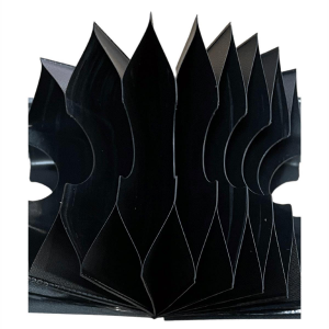 Yatay Akordiyon Plastik Kartlık Siyah, Deri Hobi Kartlık Cüzdan Yapımına Uygun