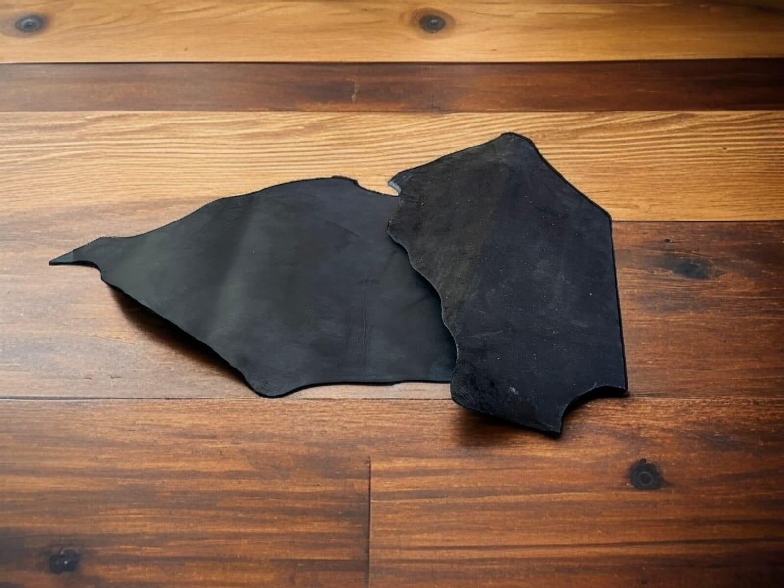 Siyah Efekt Parça Crazy Deri 0,8-1 mm Arası 22 Desi