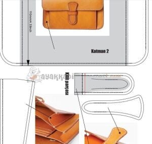 Bayan El Çantası PDF Şablonu PDF79 Deri El Aletleri