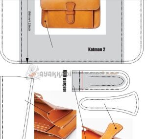 Bayan El Çantası PDF Şablonu PDF79 Deri El Aletleri