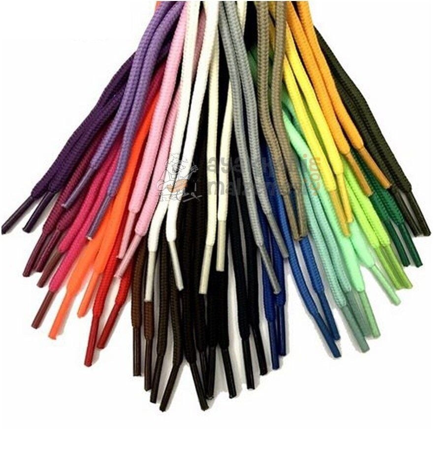 Polyester İp Ayakkabı Bağı Yuvarlak K300-K500 80cm 1 Çift
