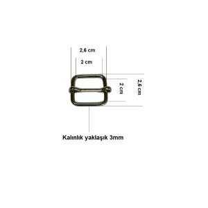 Ayar Tokası 2 cm 5 Adet (Leathercraft, Deri Hobi)