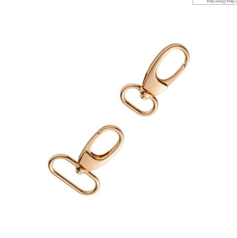 Papağan Anahtarlık Kancası 2,5cm 2 Adet Deri El Aleti Altın Sarı