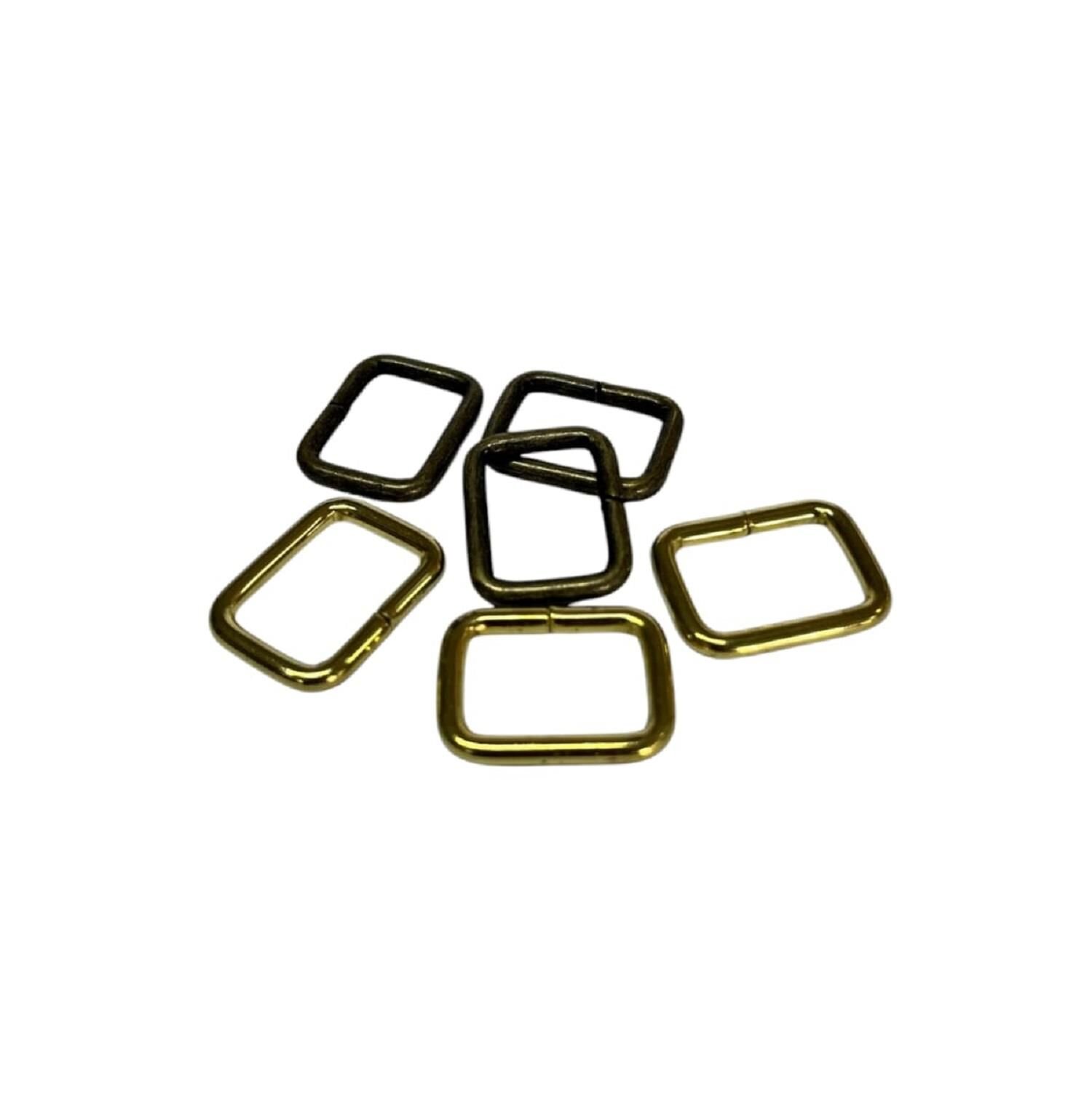 2 cm Kare Metal Halka, Çanta Sapı İçin Kare Halka 5 Adet