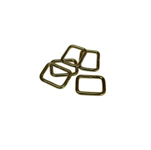 2 cm Kare Metal Halka, Çanta Sapı İçin Kare Halka 5 Adet Altın