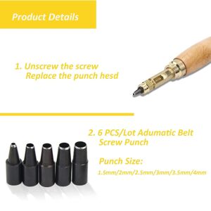 Otomatik Döner Zımba 6 lı Deri El Aleti