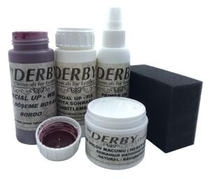 Derby Deri Direksiyon, Deri Döşeme Boyası 5 li Set Standart Renkler