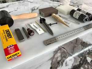 16 Parça Deri Zanaat Hobi Başlangıç Seti 4