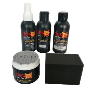 Derby Deri Direksiyon, Deri Döşeme Boyası 5 li Set Standart Renkler .Açık Gri